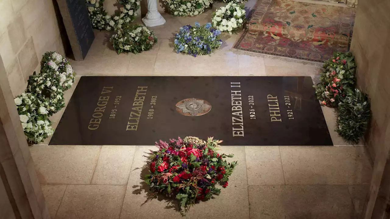 Queen's final resting place: First image of monarch's ledger stone at Windsor released