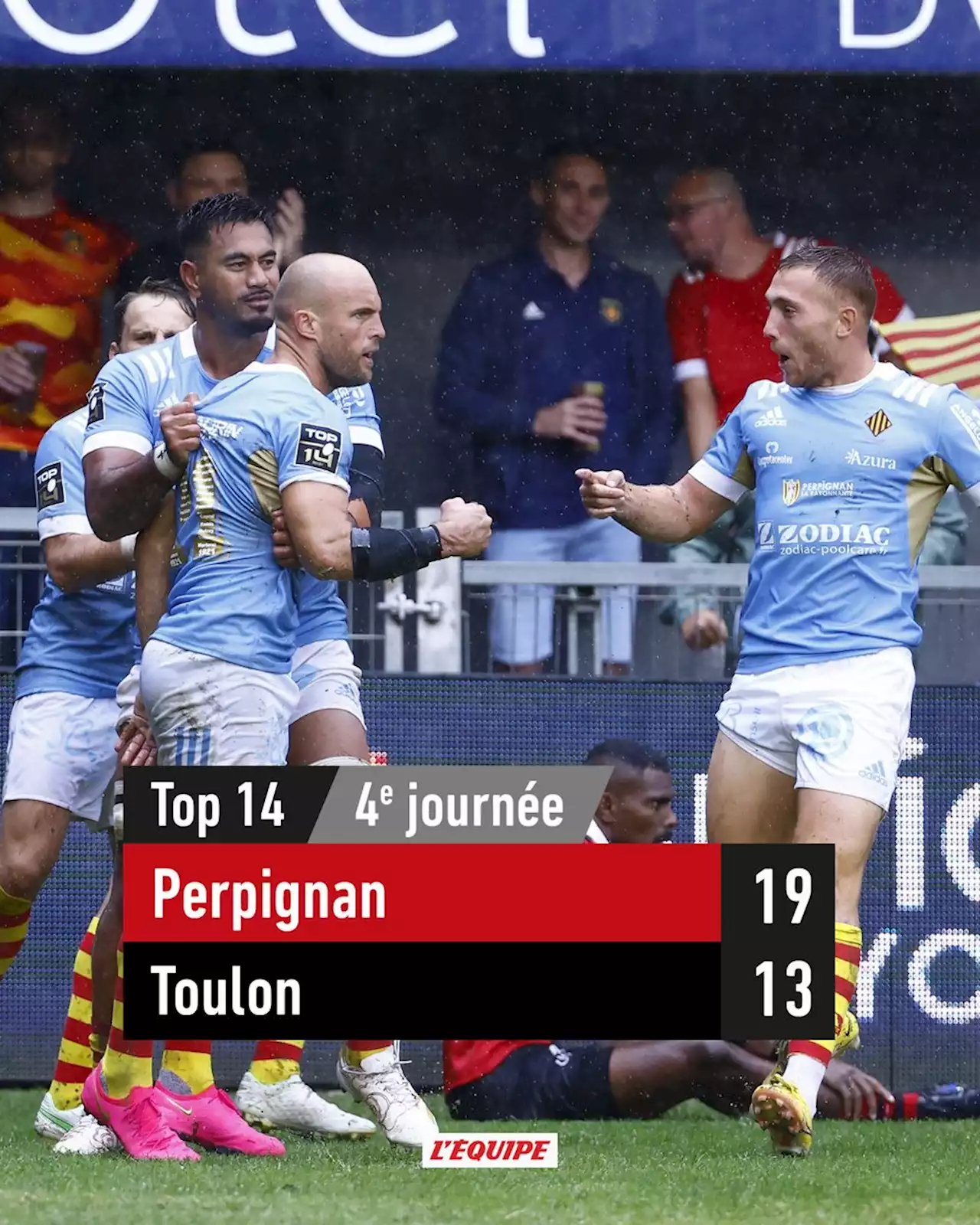 Résultat et résumé Perpignan - Toulon, match en direct - Top 14 2022-2023, 4e journée Aller, samedi 24 septembre 2022