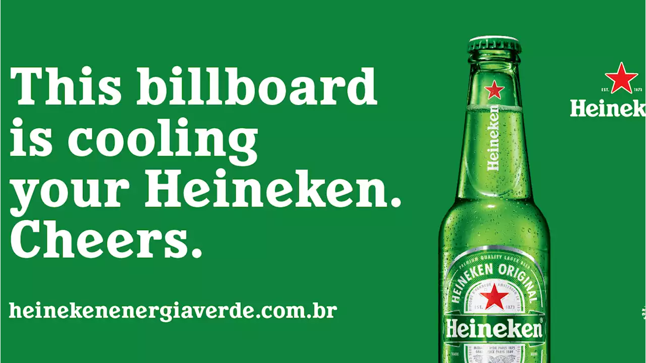 Heineken kühlt Bier mit Plakaten