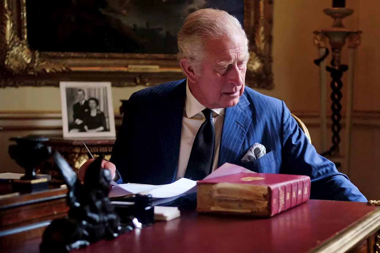 Buckingham Palace releases picture of King Charles at work