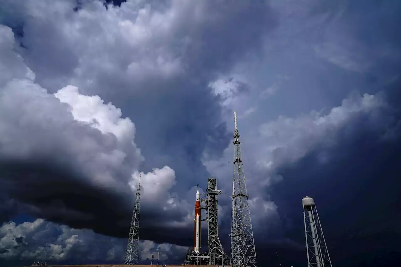 NASA scraps Tuesday Moon launch due to storm