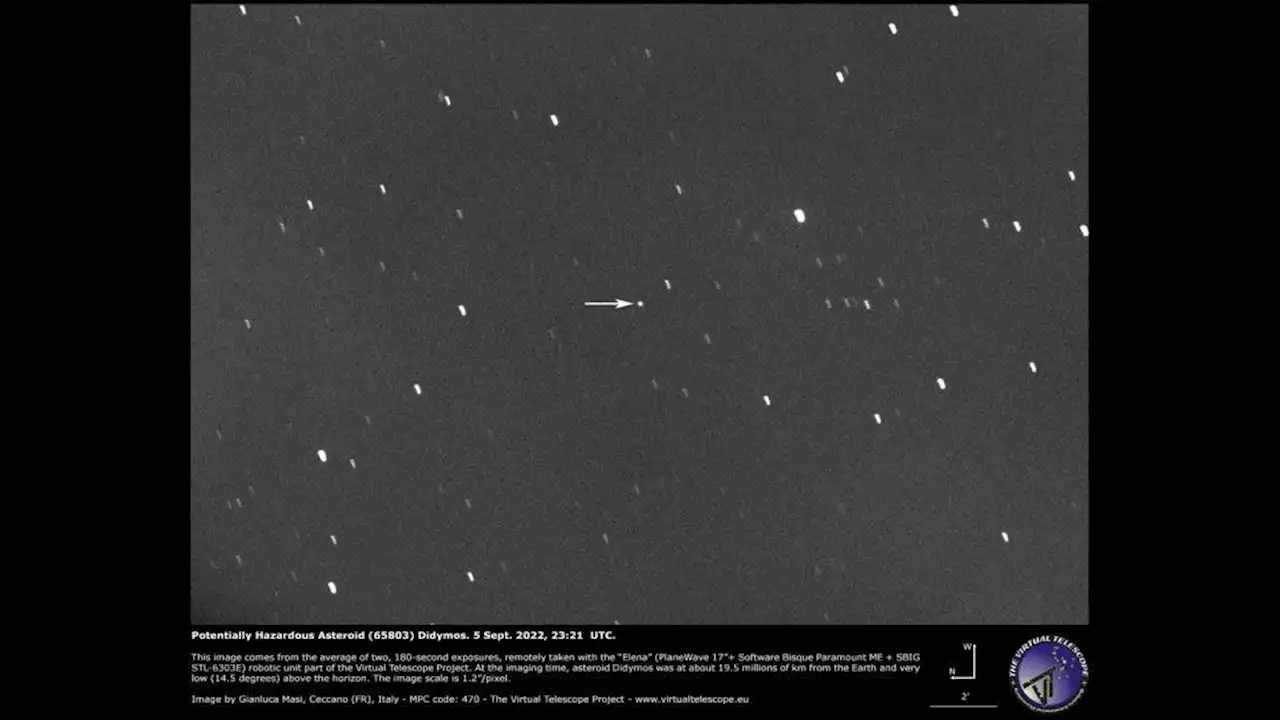 NASA will crash a spacecraft into an asteroid on Monday and you can watch it through telescopes online