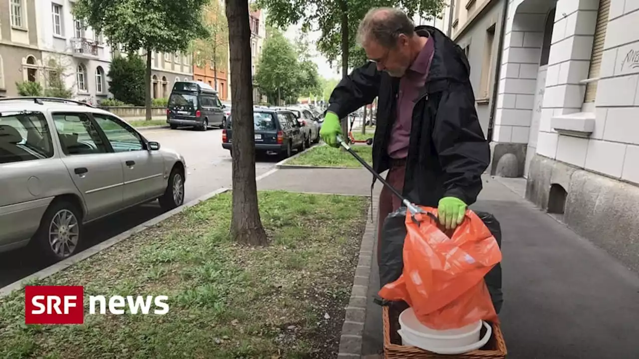 Kampf gegen Littering - Pensionierte sammeln Abfälle im Basler St. Johann-Quartier ein