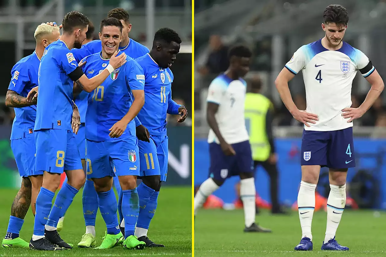 England relegated in Nations League with Italy defeat to spark huge World Cup concerns