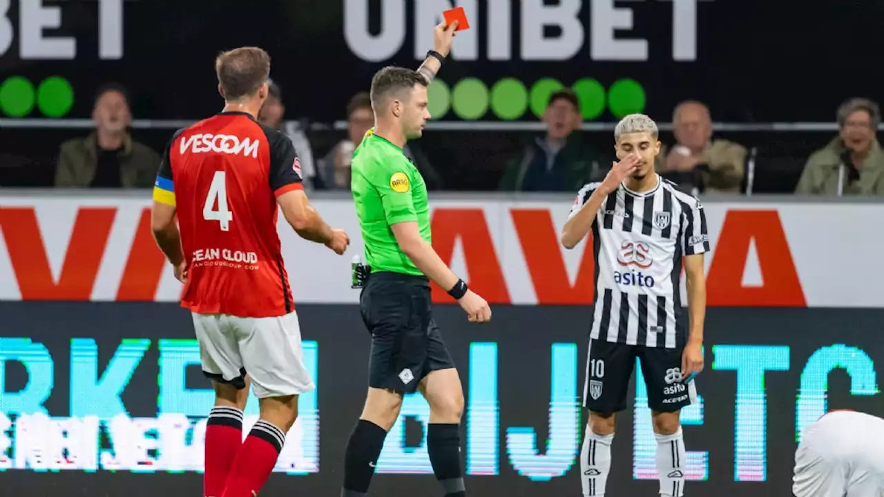 Heracles Almelo gedeeld aan kop ondanks grove charge en rood Ouahim