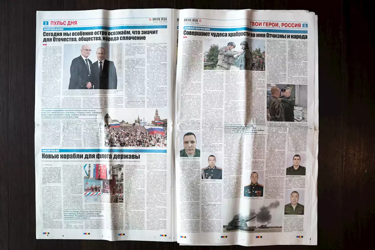 Propaganda newspapers show how Russia promoted annexation in Kharkiv