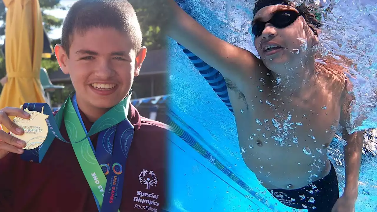 Pennsylvania teen swimmer earns gold medal at Special Olympics