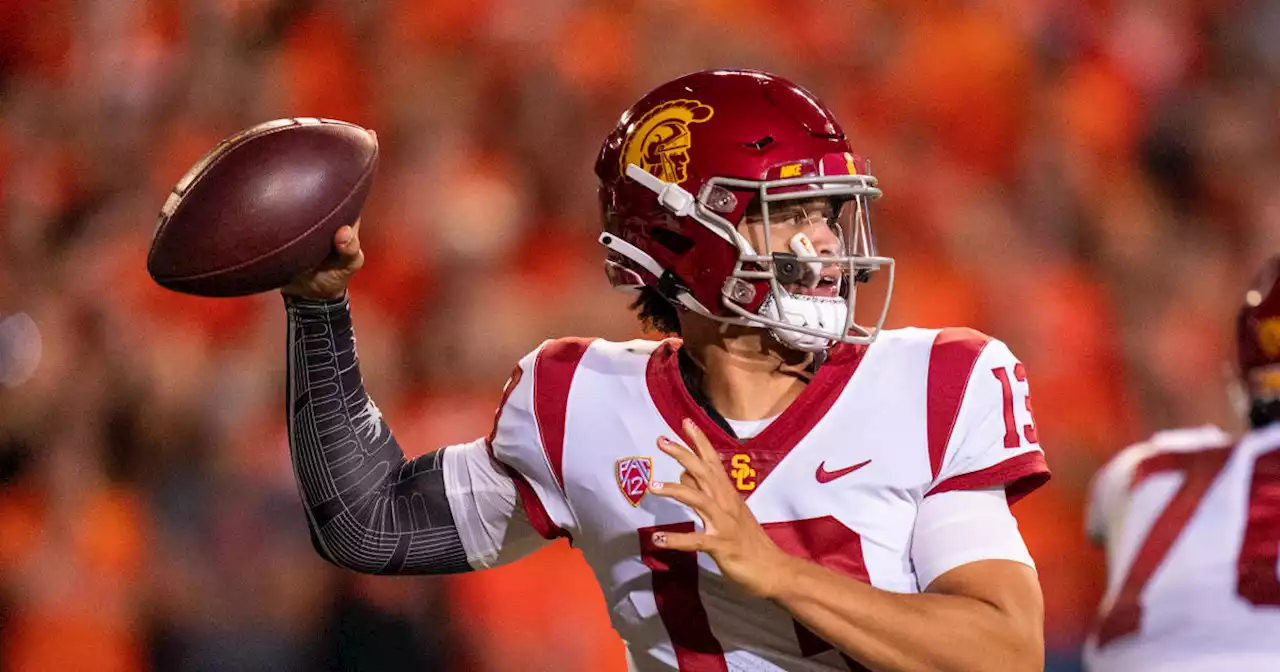 Addison's late TD gives No. 7 USC 17-14 win over Oregon St