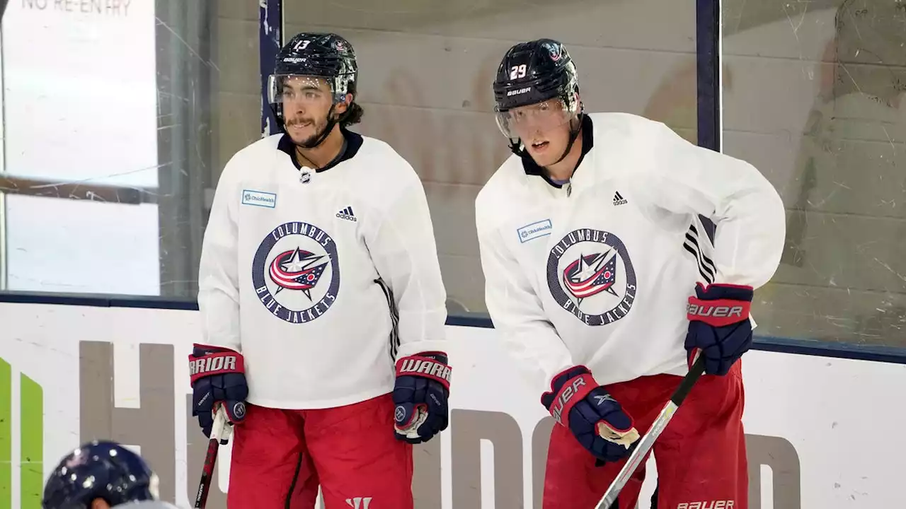 Columbus Blue Jackets fans pack Ice Haus to watch Gaudreau, Laine scrimmage