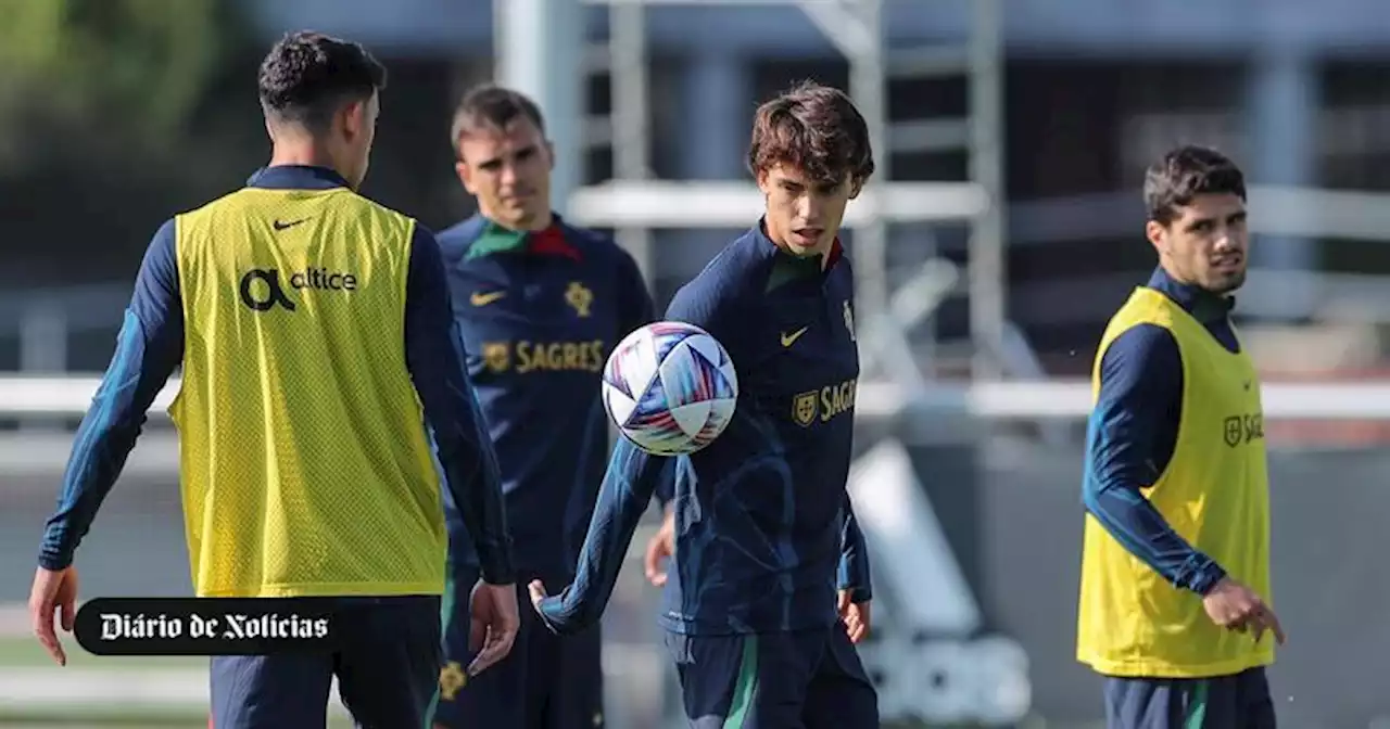 João Félix realiza primeiro treino após vitória da seleção na Chéquia
