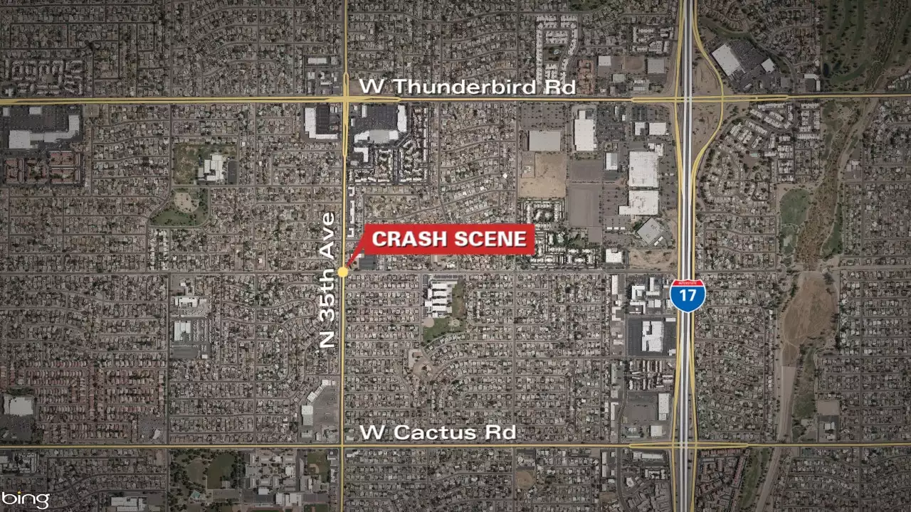 2 dead following crash involving motorcycle in north Phoenix, police say