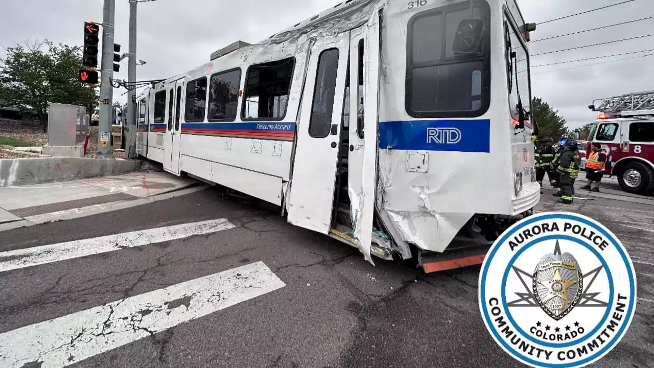 Watch: Colorado light rail splits in 2 after derailing; 3 injured