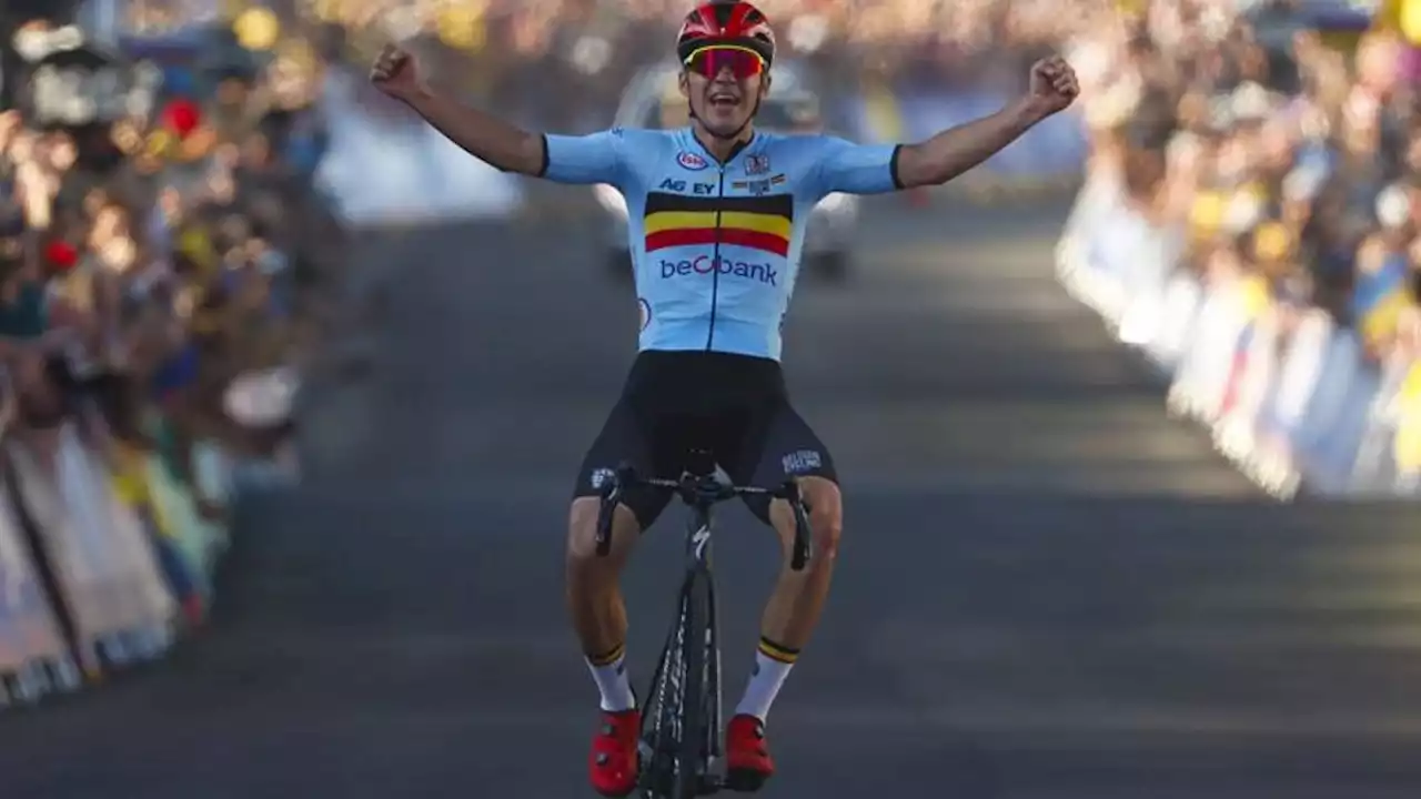 Evenepoel nella leggenda: 25 km di fuga per il Mondiale, 5° Trentin