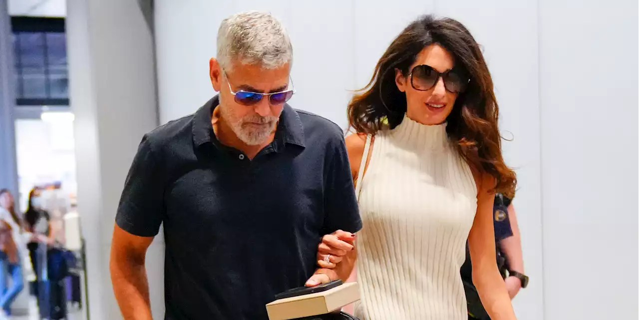 Amal Clooney Embraces Casual Elegance in a Sleeveless Turtleneck Dress