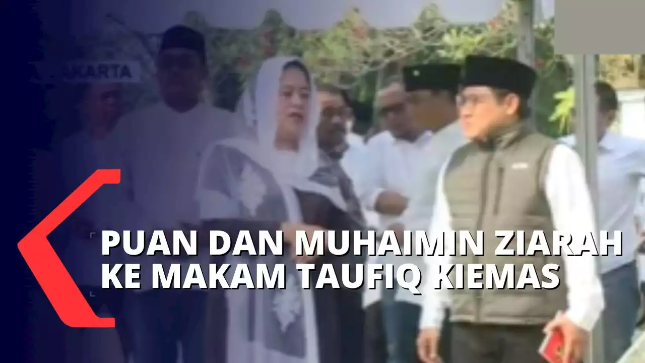 Puan Ziarah ke Makam Taufiq Kiemas Bersama Cak Imin, Ada Sinyal Koalisi di Pilpres 2024?