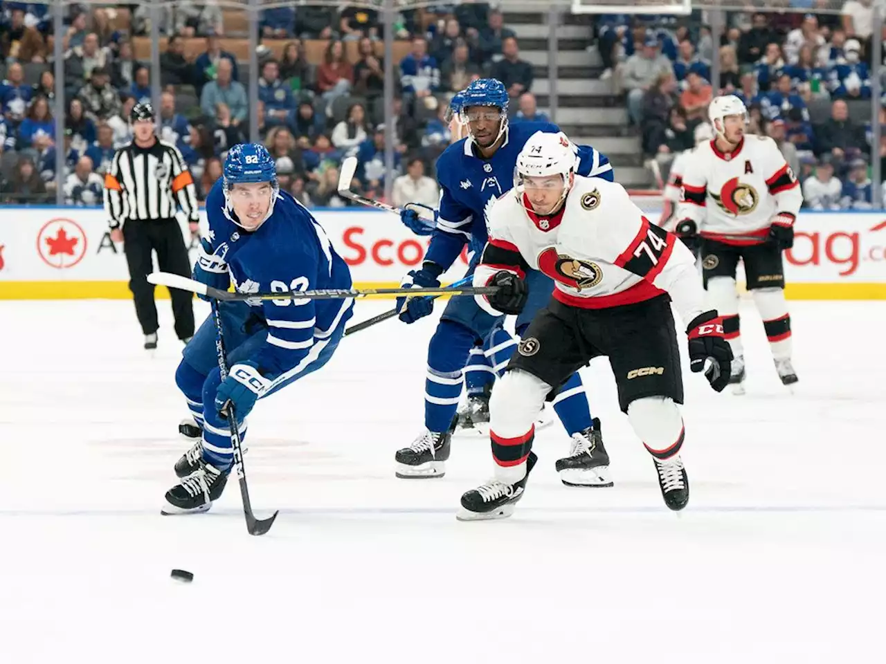 Ottawa Senators start doubleheader day with 4-1 loss to Toronto Maple Leafs