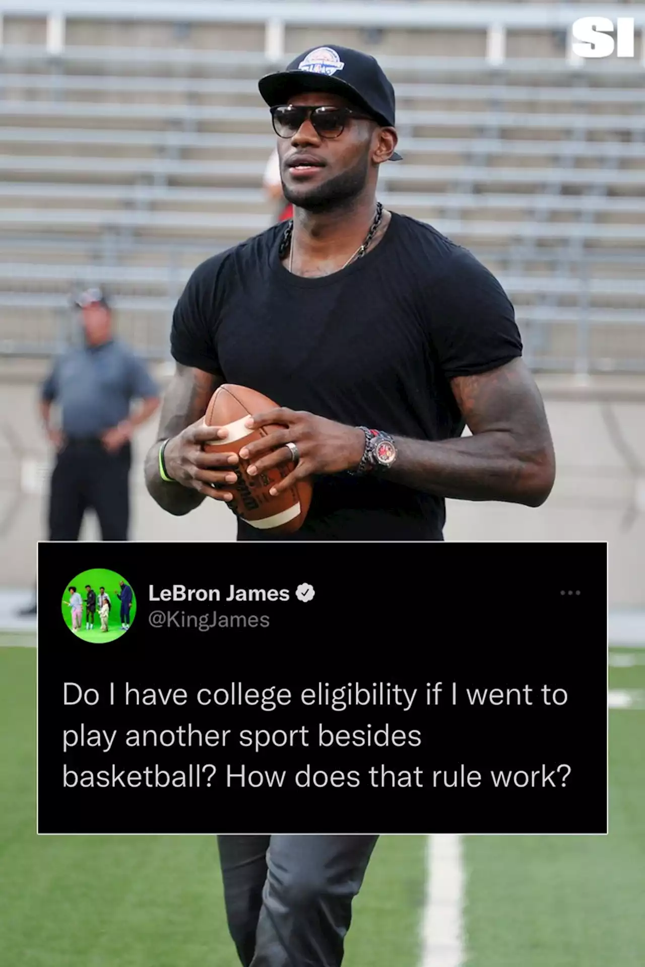 LeBron James Questions If He Has College Eligibility in Different Sport