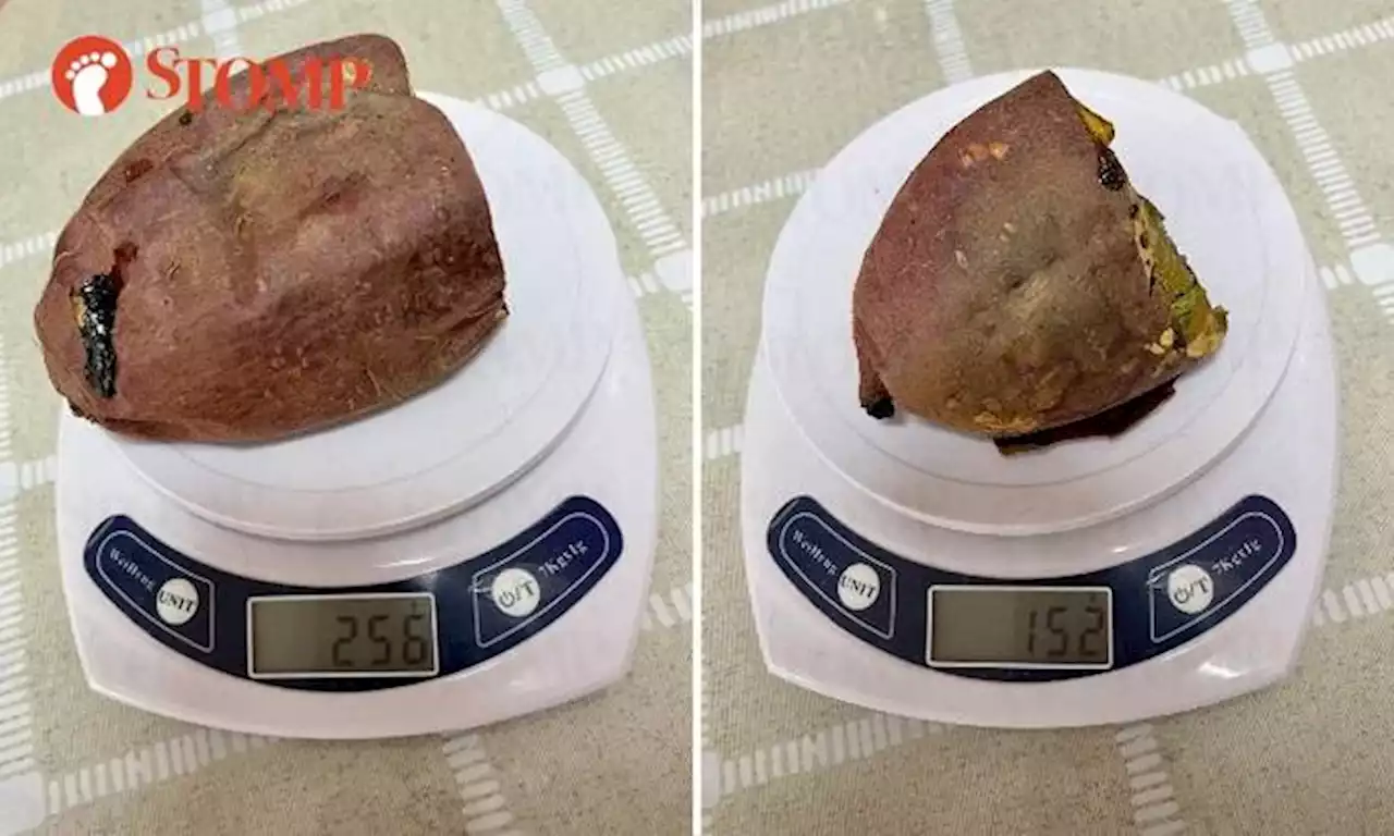 Woman pays same price for each Don Don Donki baked sweet potato but one weighs 104g less