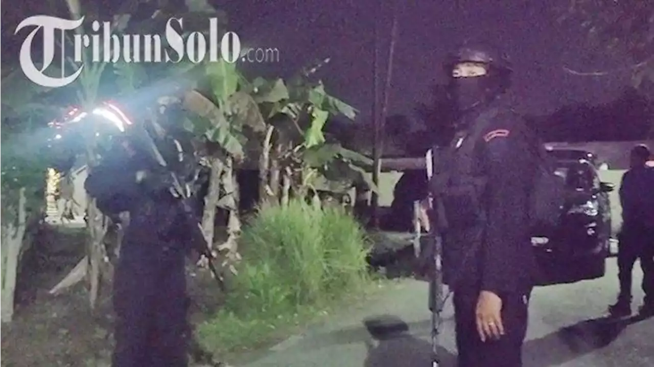 Pasca Ledakan Menimpa Bripka Dirga di Sukoharjo, Polisi Langsung Amankan Lokasi - Tribunsolo.com