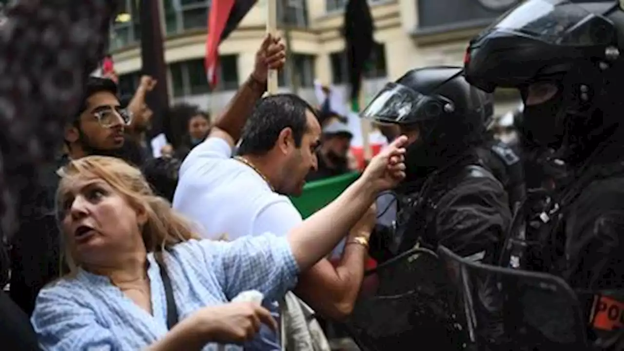 French police fire tear gas to disperse Mahsa Amini protests in Paris