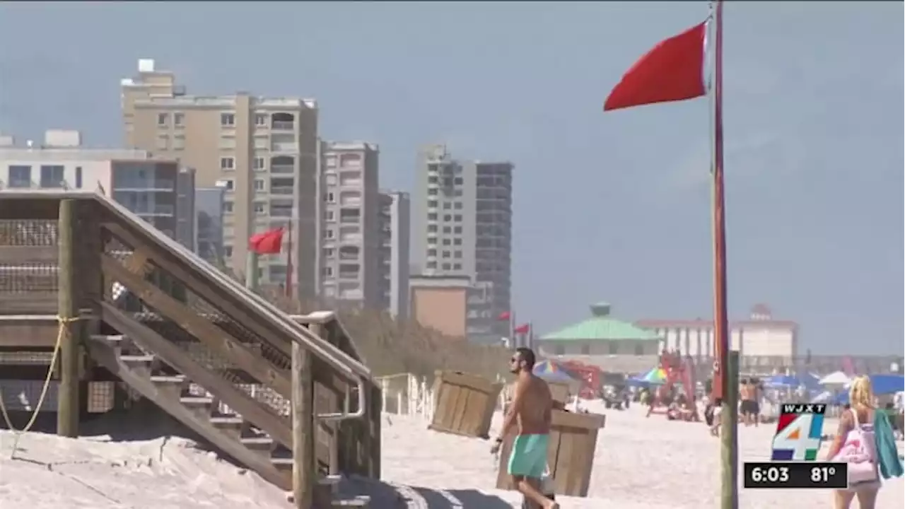 Beachgoers enjoy sunny weather, water as Beach Safety Alert continues over the weekend