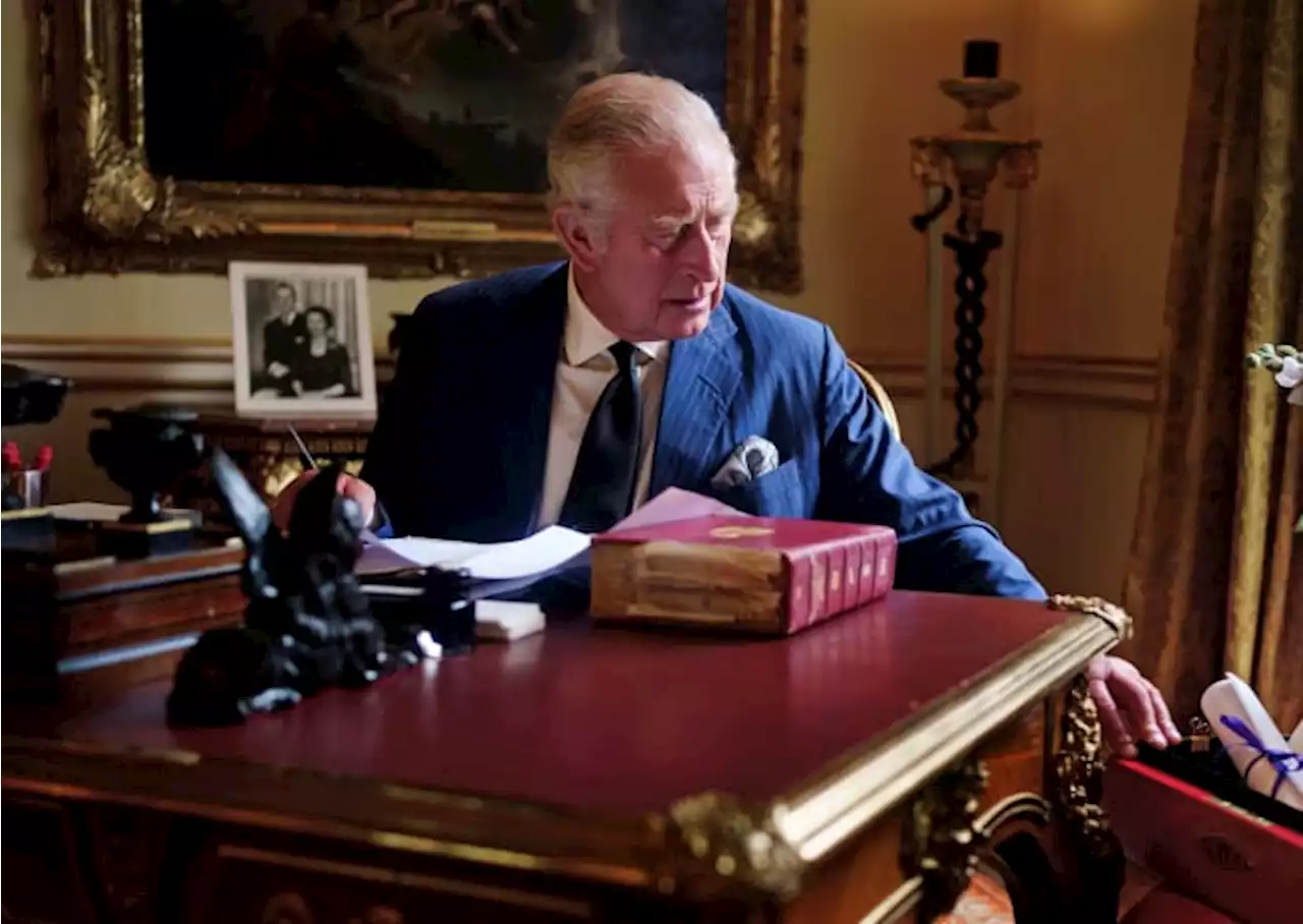 Buckingham Palace releases picture of King Charles at work