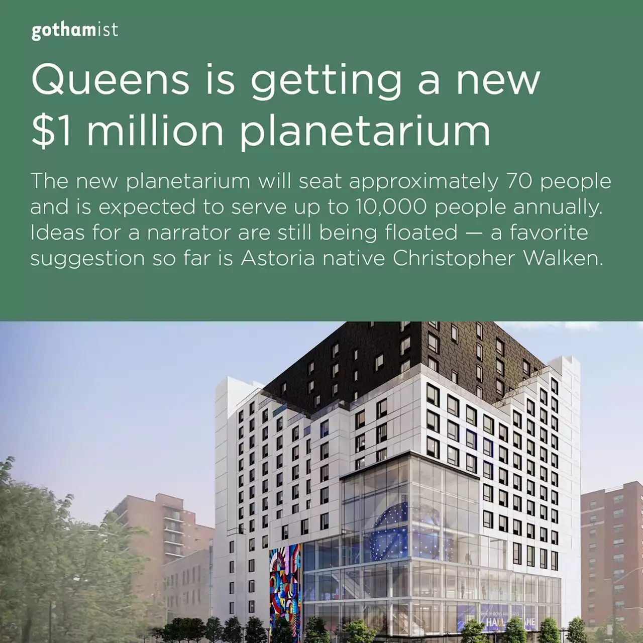 Queens is getting a new $1 million planetarium