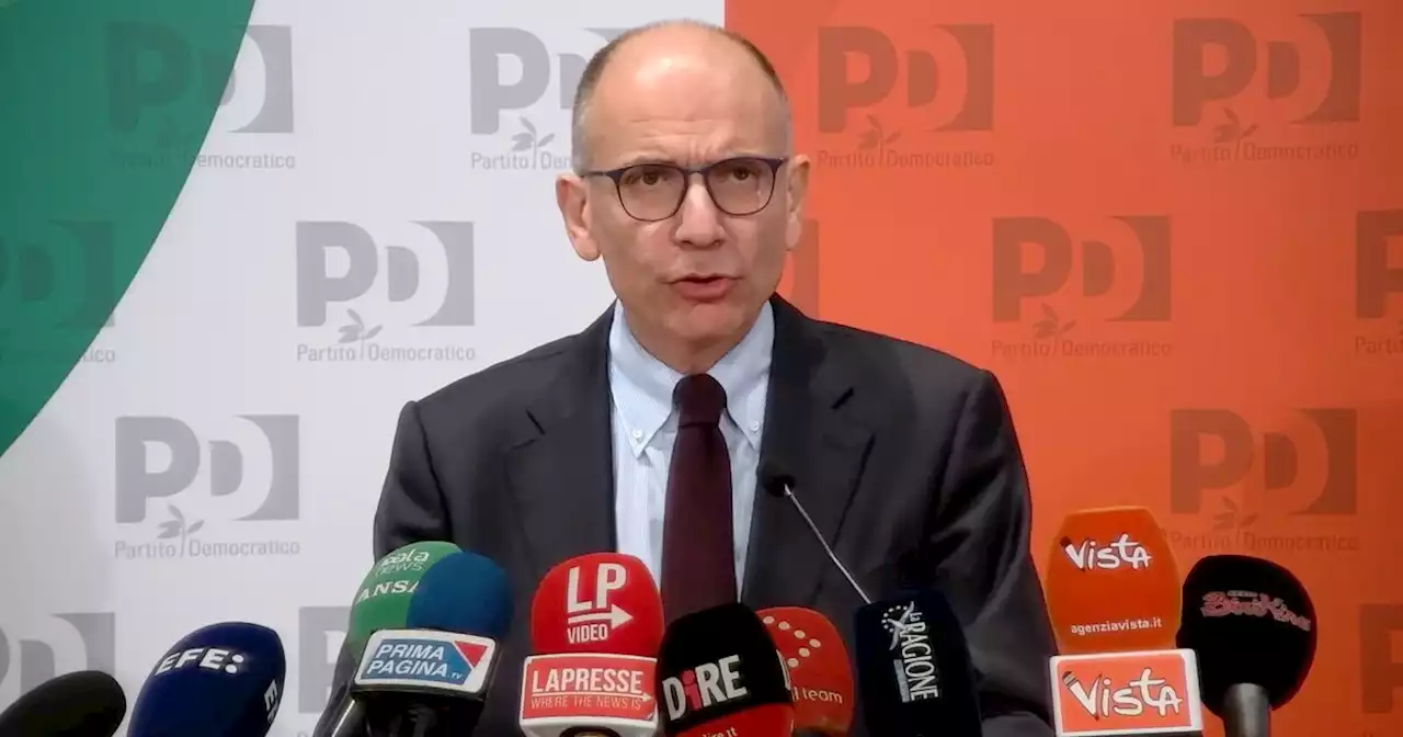 Il Pd crolla: parla Letta. La conferenza stampa