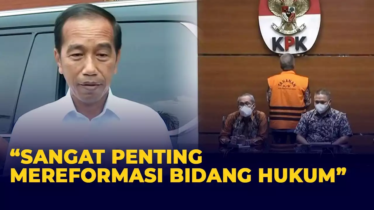 Kata Jokowi Soal Hakim Agung Ditangkap KPK: Sangat Penting Reformasi Bidang Hukum!