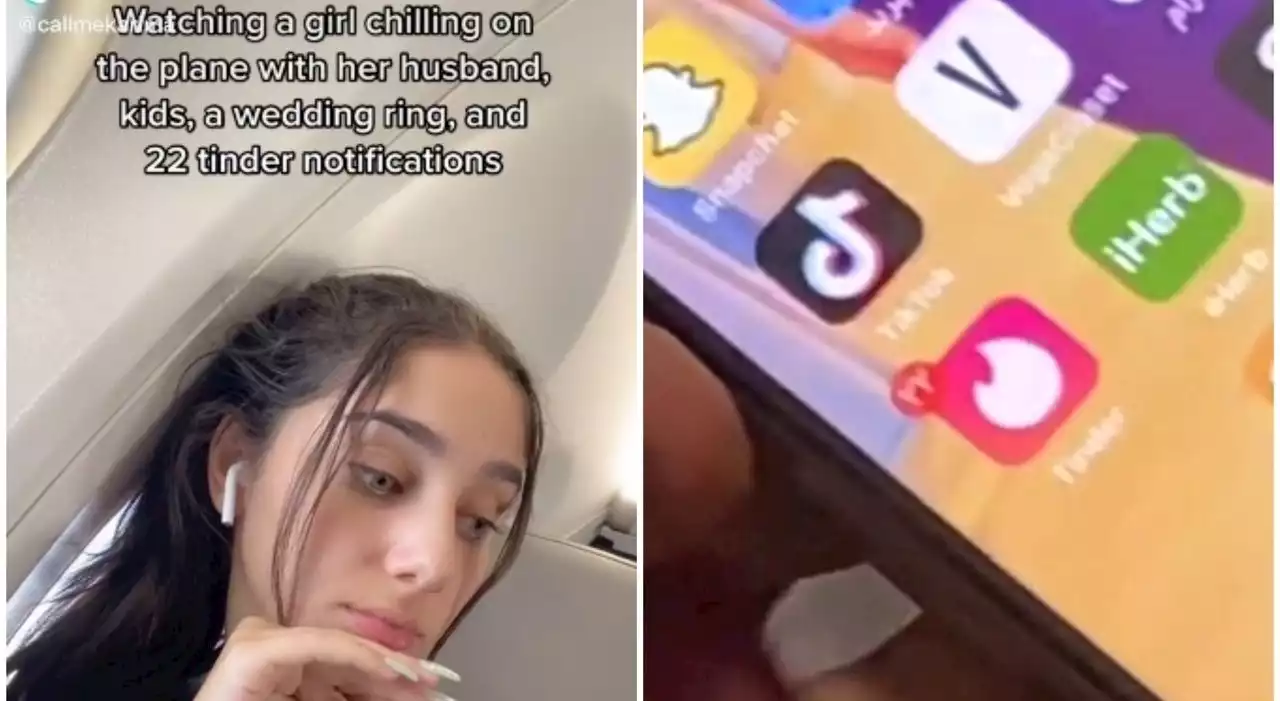 Viaggia con marito e figli, ma nel frattempo chatta su Tinder: il video su TikTok. «Dirà che sono solo amici?»