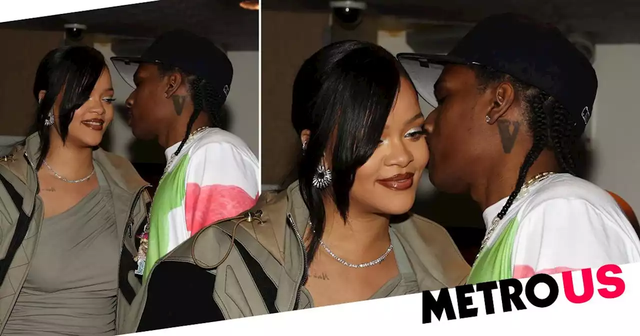 Rihanna all giddy with boyfriend A$AP Rocky as couple leave Rolling Loud party