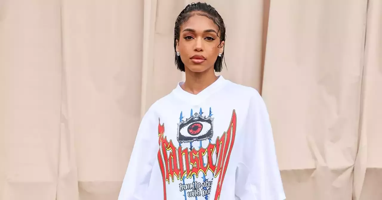 Lori Harvey Wears a Sheer Lace Skirt and Cowboy Boots at Fashion Week