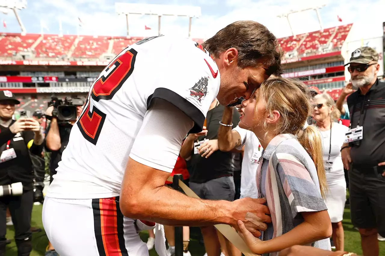 Tom Brady's Kids Cheer Him On At Home Opener Without Gisele