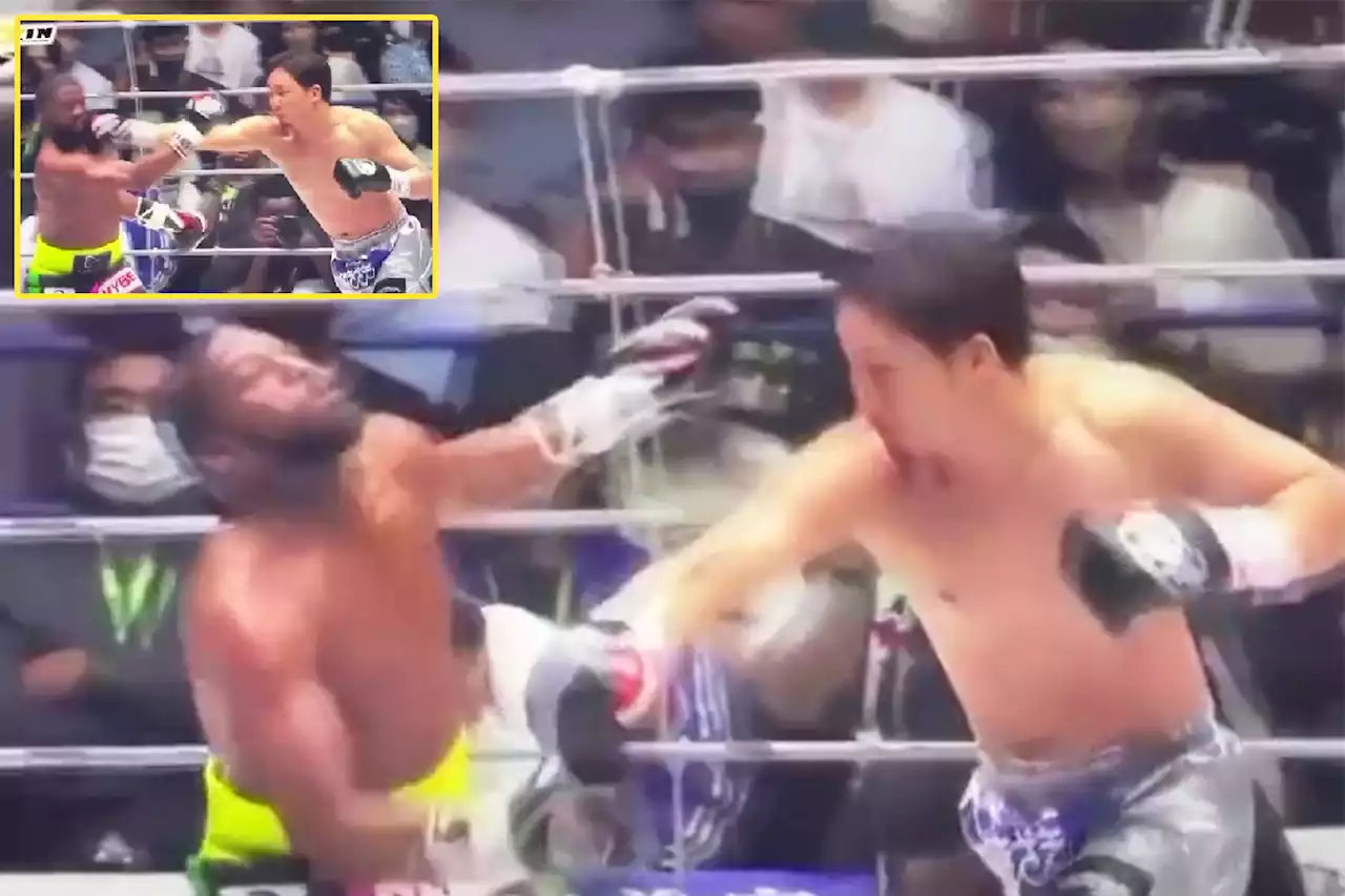 Slow-motion shows Floyd Mayweather got nailed by hard shot in exhibition as fans question KO