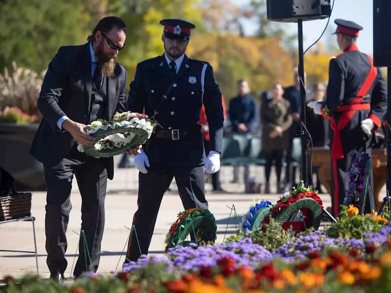 Saskatchewan police and peace officers gather in Regina for memorial