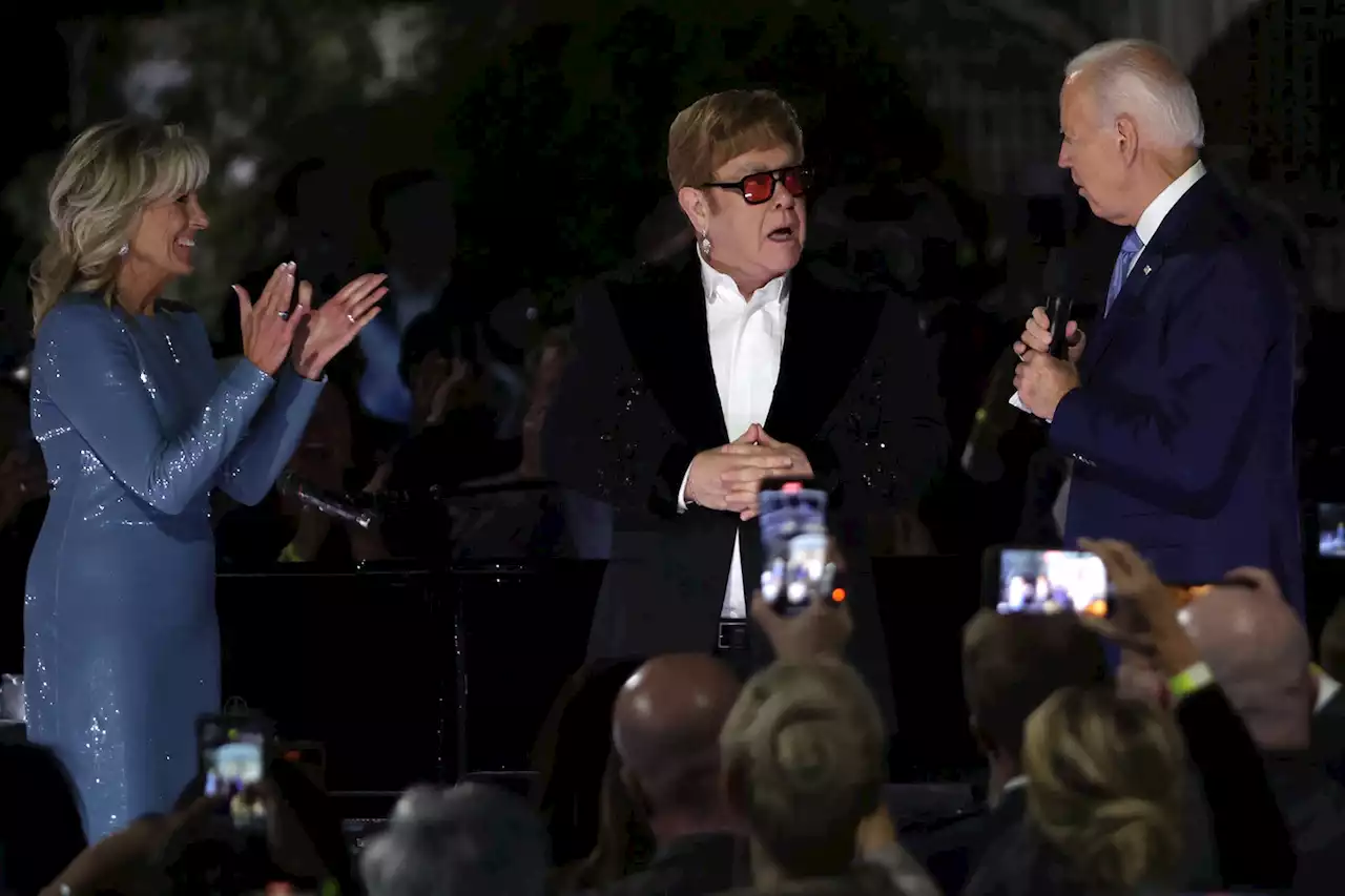 At Elton John’s White House concert, tears and a trip down memory lane