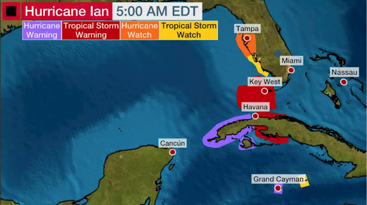 Hurricane Ian Prompts New Watches In Florida, Including Tampa Bay | The Weather Channel