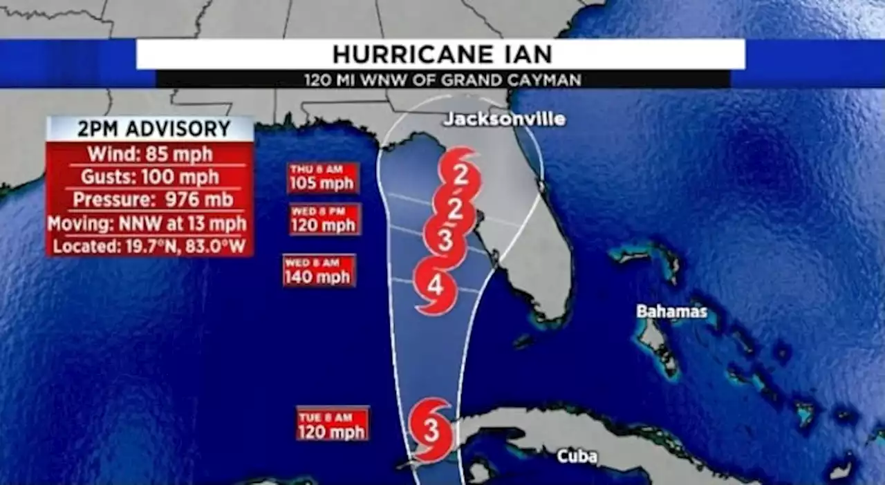 Hurricane Ian continues to intensify