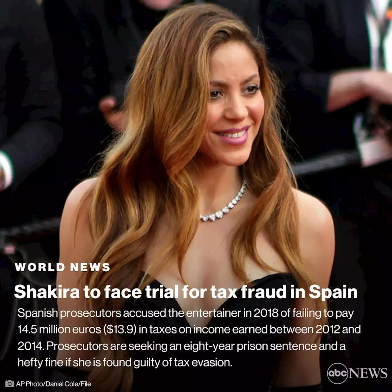 Pop singer Shakira to face trial over tax fraud in Spain