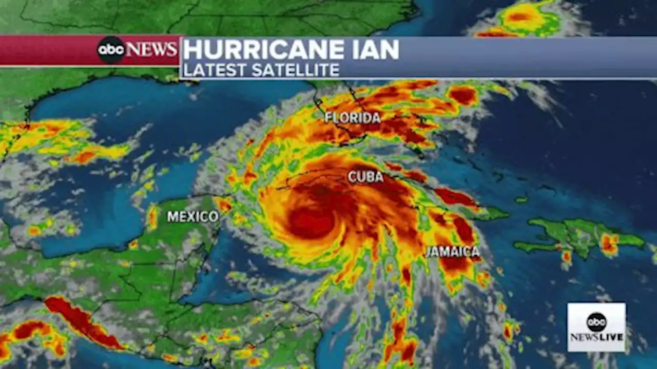 Hurricane Ian's latest path: Storm strengthens to Category 2