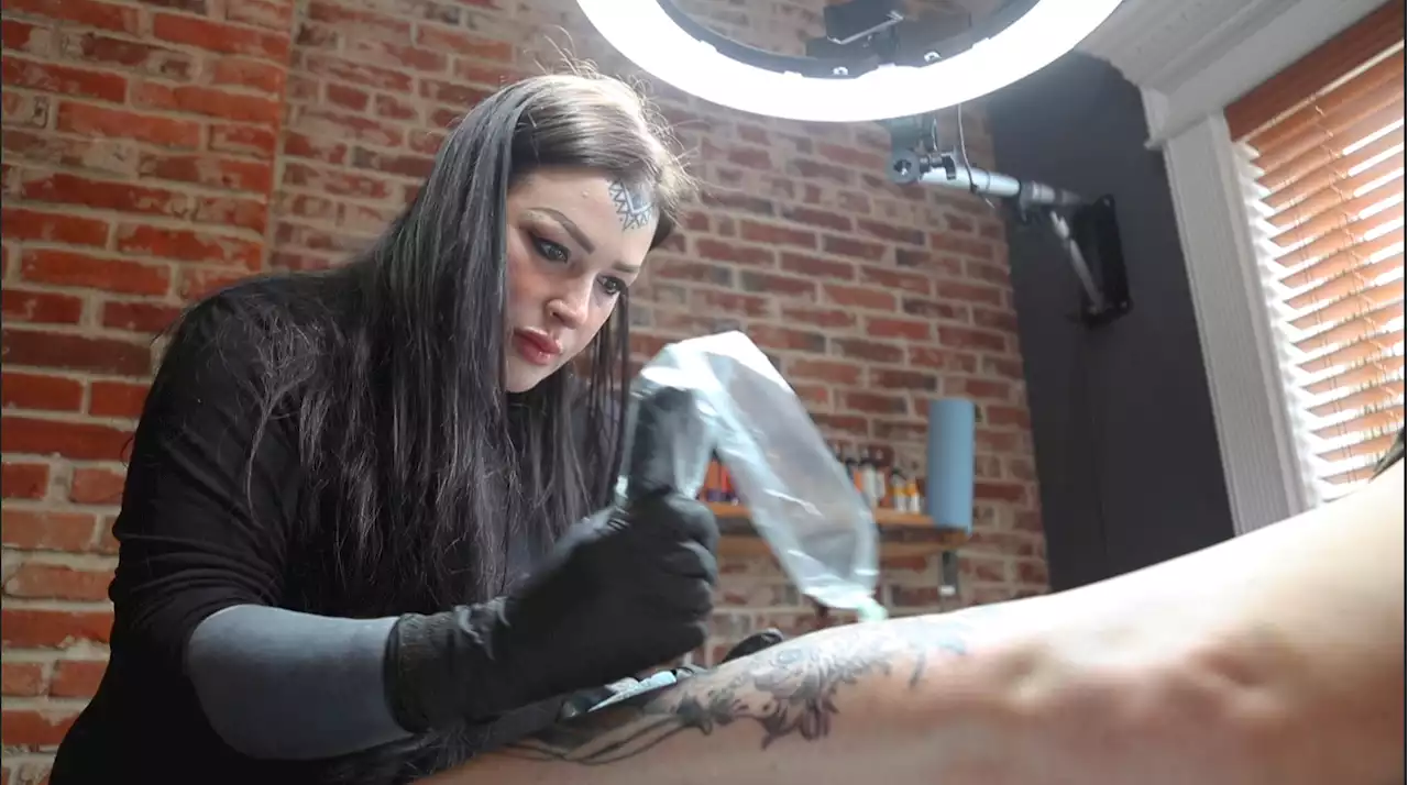 Tattoo fans from around the world wait months to get inked by 'angel' Gia Rose