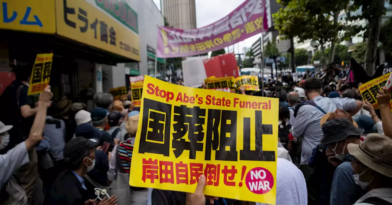 Funeral for slain former Japan PM Shinzo Abe held amid protests, and new scrutiny of the 'Moonies'