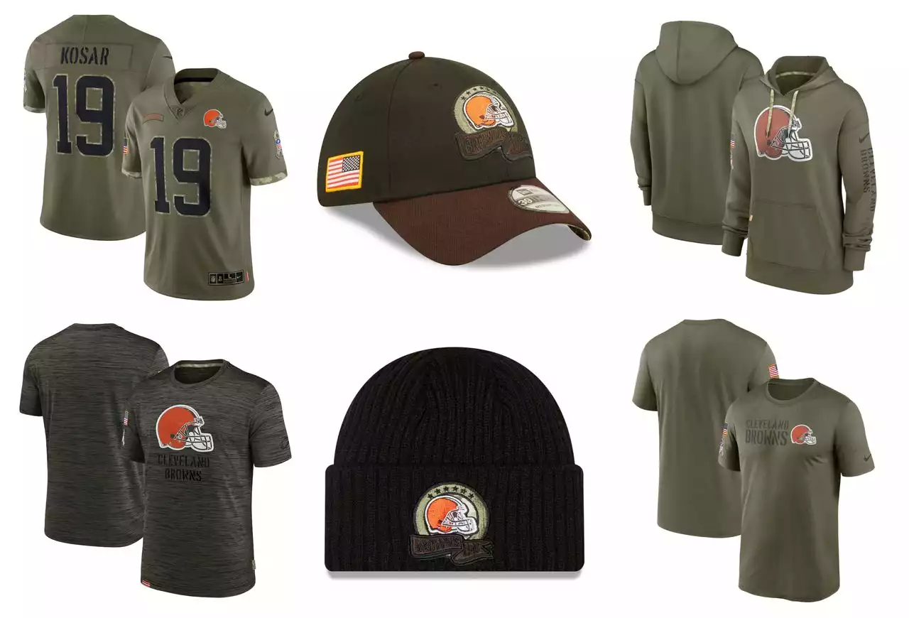 New Cleveland Browns Salute To Service gear honors military service, available now