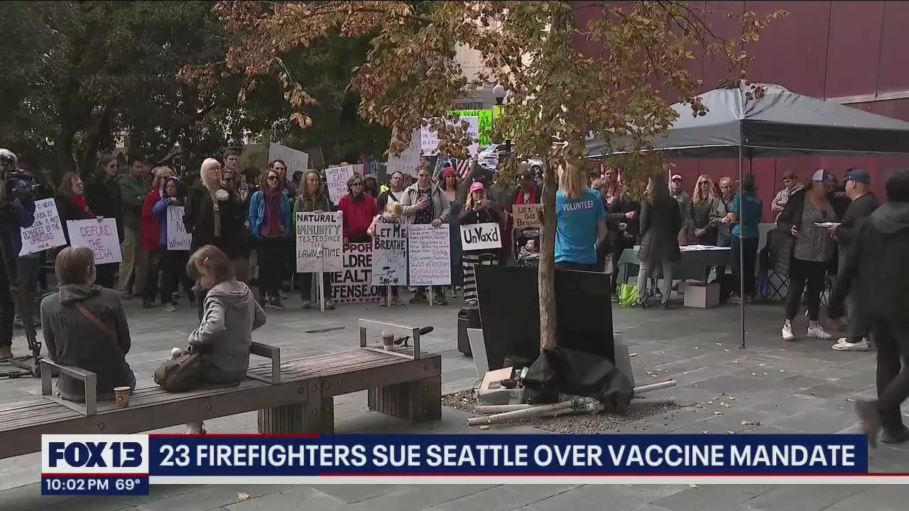 23 former Seattle firefighters sue city, chief over firings due to vaccine mandate