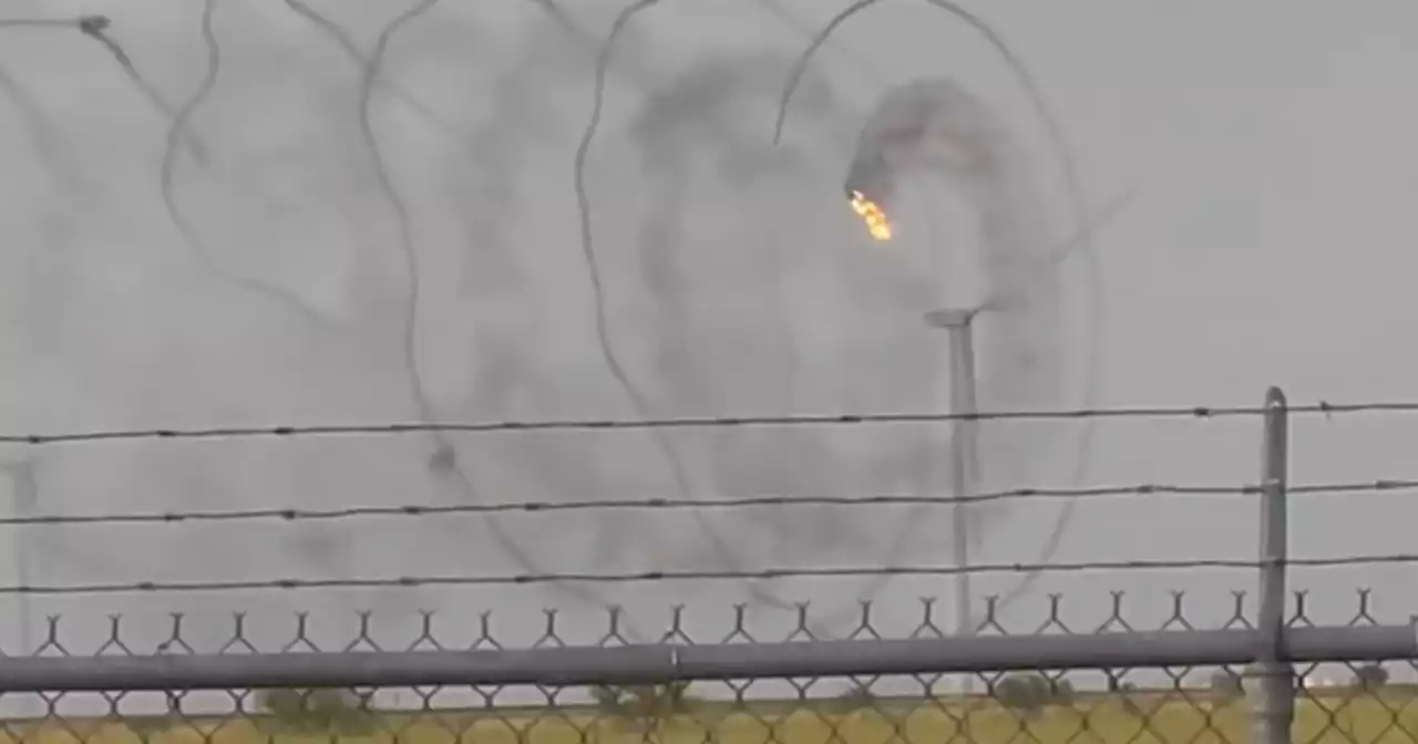 Wind Turbine Catches on Fire, Creates Spiral-Shaped Smoke Pattern