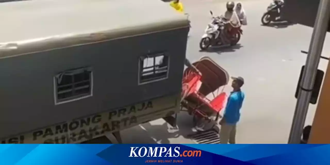 Viral Video Truk Satpol PP Solo Tabrak Becak Saat Patroli PKL, Ini Kata Kasatpol PP