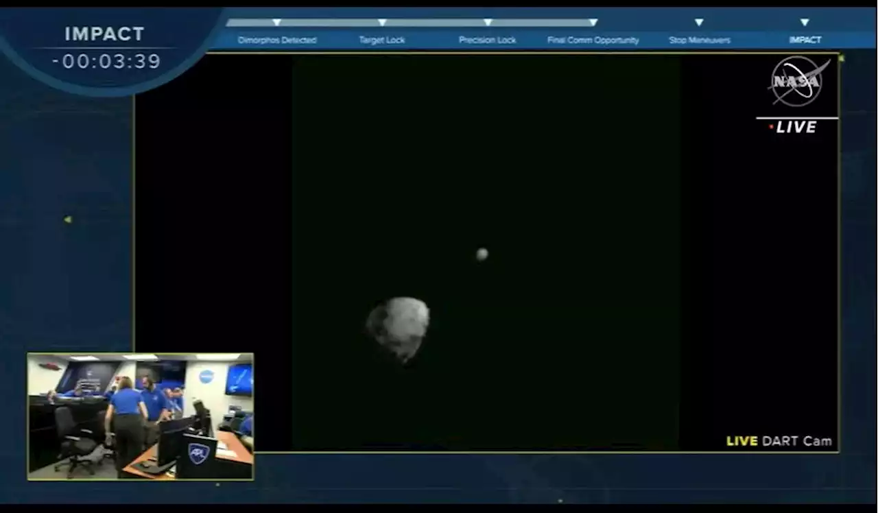 Direct impact: NASA's DART spacecraft successfully slams into asteroid