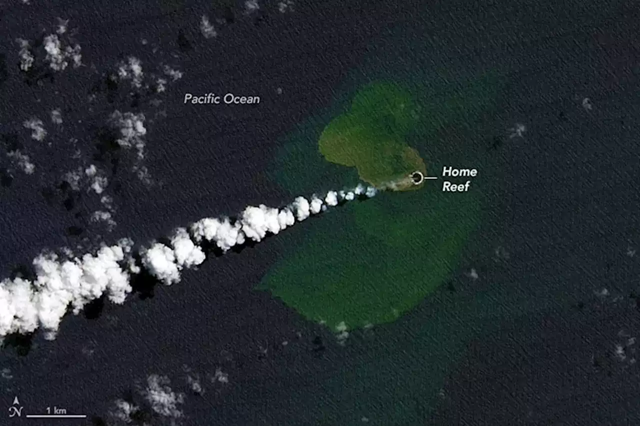 A Brand New Island Appears in the Pacific Ocean