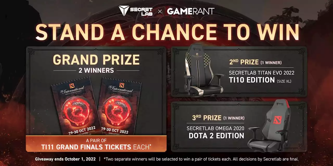 Secretlab TI11 Grand Finals Tickets Giveaway