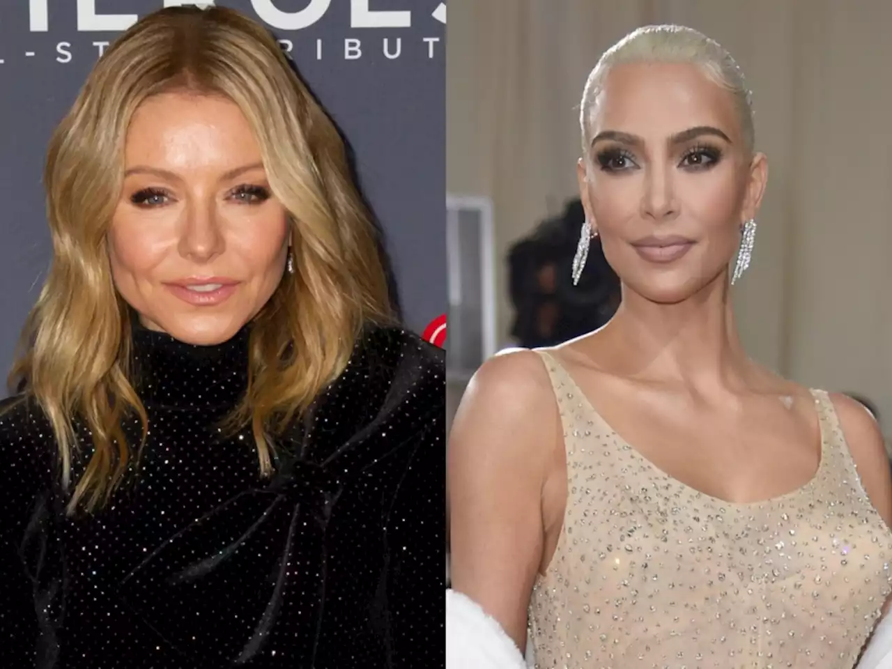 Kelly Ripa Tells Kim Kardashian That She Needs to Date a 'Titan' Next